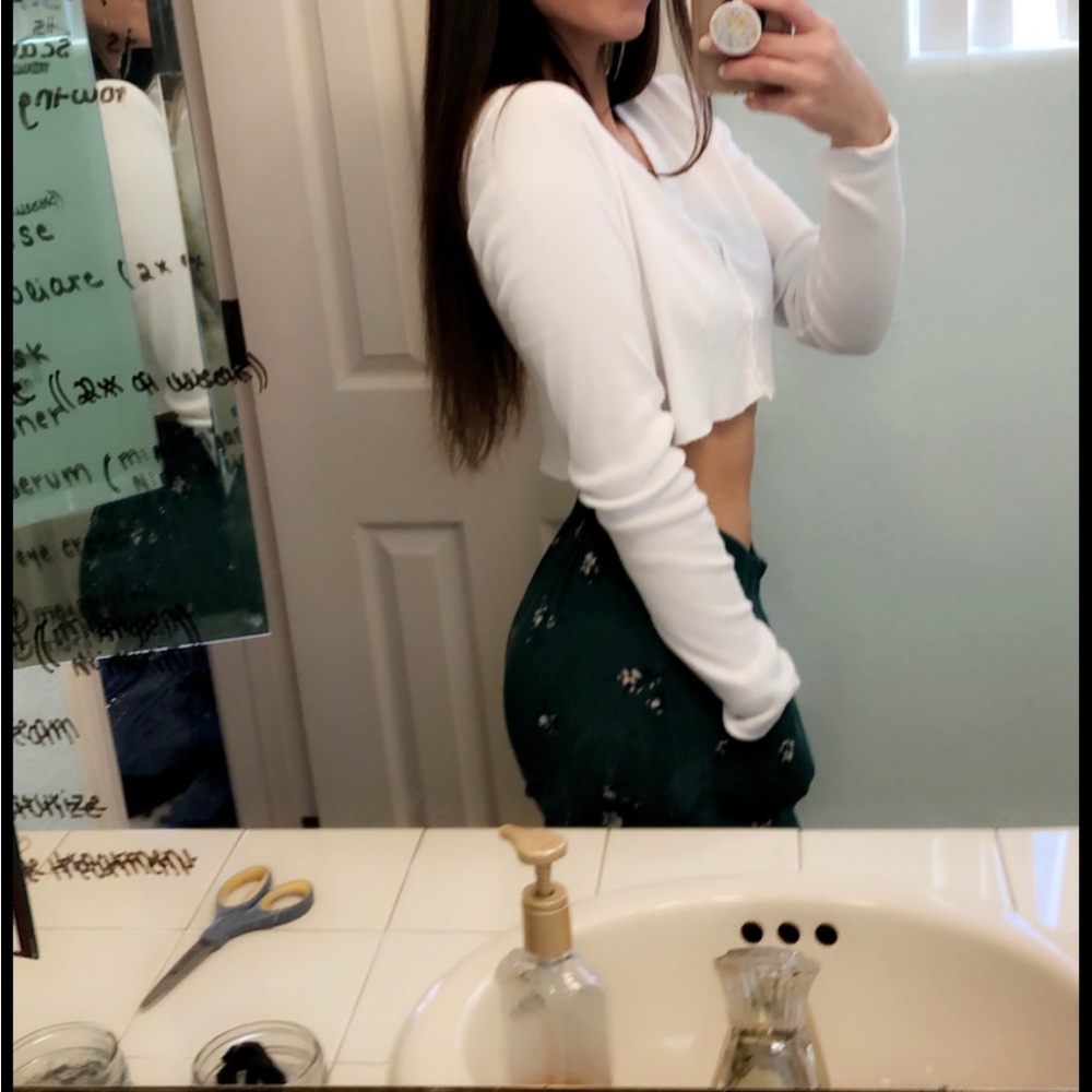 Abercrombie & Fitch: Green Floral Pants